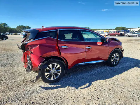2015 Nissan Murano Sl VIN 5N1AZ2MG1FN237259 фото 3