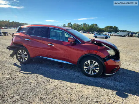 2015 Nissan Murano Sl VIN 5N1AZ2MG1FN237259 фото 4