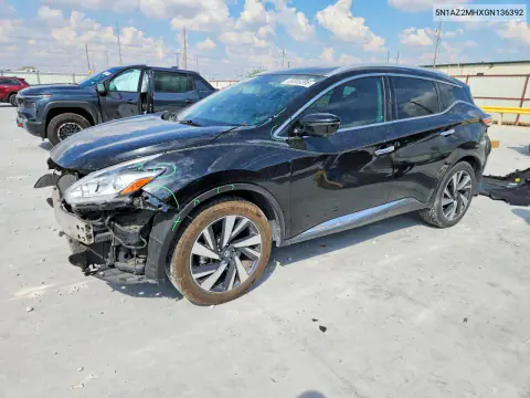 5N1AZ2MHXGN136392 — 2016 Nissan Murano, Передняя часть, фото до ремонта