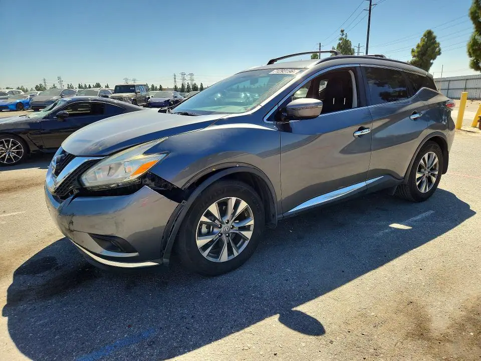 5N1AZ2MG0GN165200 Nissan Murano 2016 — повреждение Передняя часть, фото до ремонта