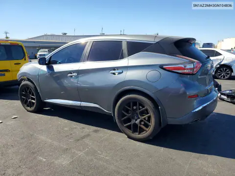 2016 Nissan Murano S VIN 5N1AZ2MH3GN104836 фото 2