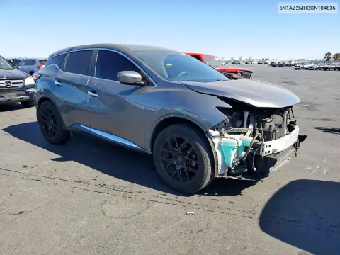 2016 Nissan Murano S VIN 5N1AZ2MH3GN104836 фото 4