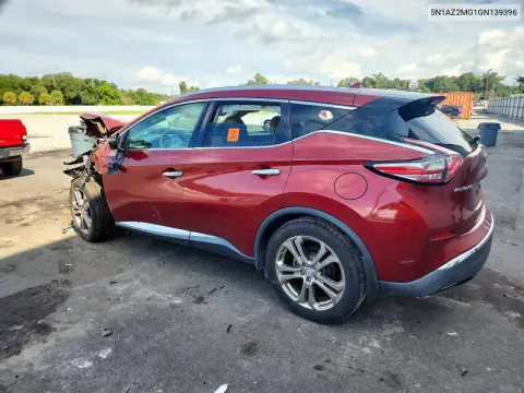 2016 Nissan Murano Platinum VIN 5N1AZ2MG1GN139396 фото 2