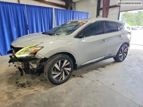 5N1AZ2MG0HN180605 — 2017 Nissan Murano, Передняя часть, фото до ремонта