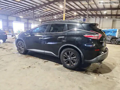 2017 Nissan Murano Sv VIN 5N1AZ2MG7HN173232 фото 2