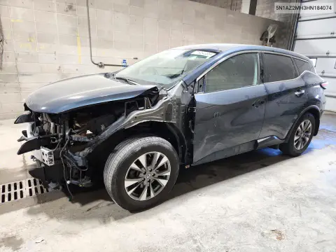 5N1AZ2MH3HN184074 — 2017 Nissan Murano, Передняя часть, фото до ремонта