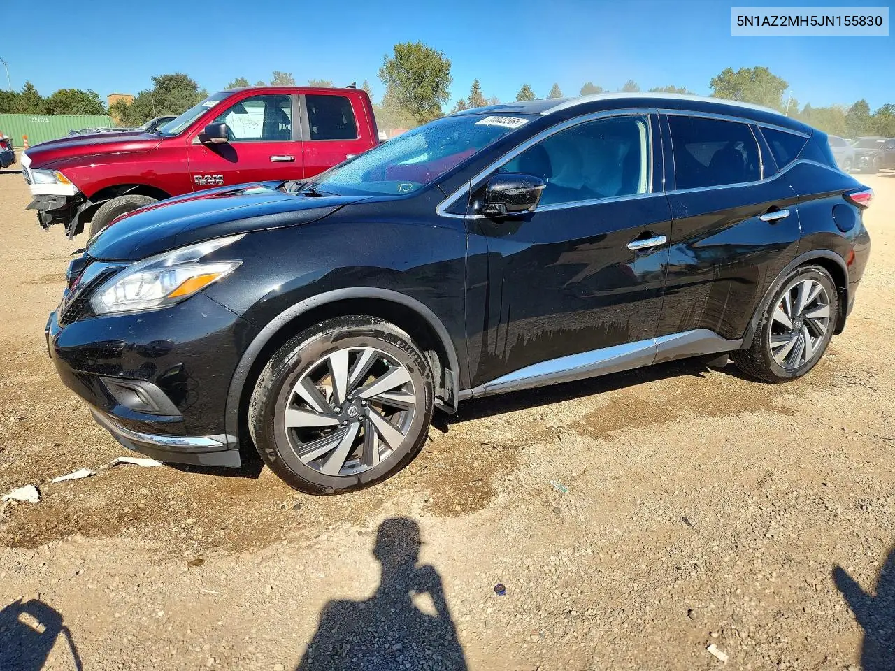 2018 Nissan Murano Platinum VIN 5N1AZ2MH5JN155830 фото 1