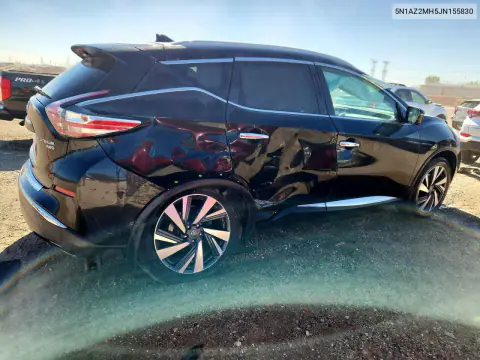 2018 Nissan Murano Platinum VIN 5N1AZ2MH5JN155830 фото 3