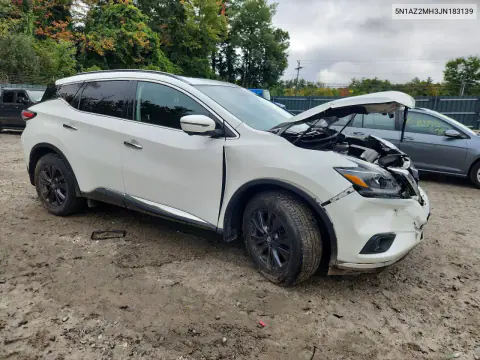 2018 Nissan Murano Sv VIN 5N1AZ2MH3JN183139 фото 4