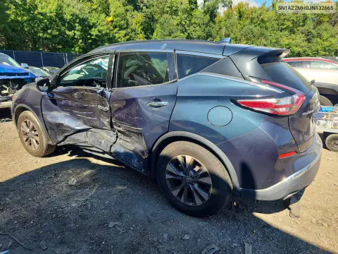 2018 Nissan Murano Sv VIN 5N1AZ2MH0JN132665 фото 2
