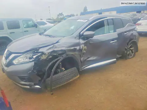 5N1AZ2MH7JN107830 — 2018 Nissan Murano, Передняя часть, фото до ремонта