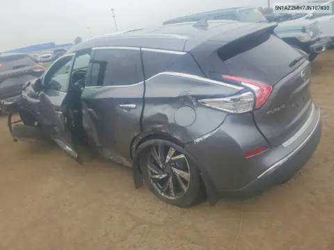 2018 Nissan Murano Platinum VIN 5N1AZ2MH7JN107830 фото 2