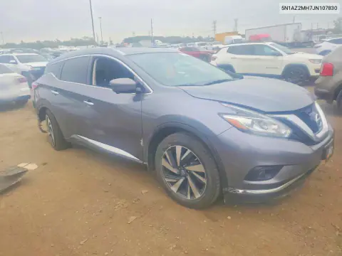 2018 Nissan Murano Platinum VIN 5N1AZ2MH7JN107830 фото 4