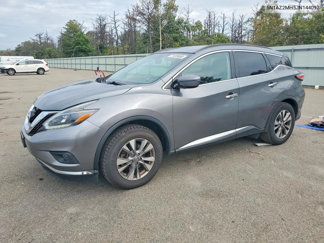 2018 Nissan Murano Sv VIN 5N1AZ2MH5JN144097 фото 1