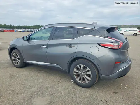 2018 Nissan Murano Sv VIN 5N1AZ2MH5JN144097 фото 2