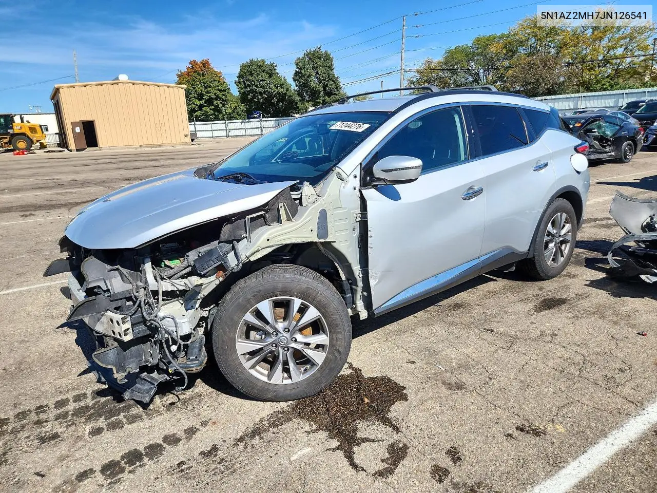 2018 Nissan Murano Sv VIN 5N1AZ2MH7JN126541 фото 1
