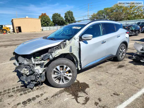 5N1AZ2MH7JN126541 — 2018 Nissan Murano, Передняя часть, фото до ремонта