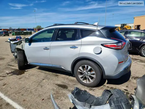 2018 Nissan Murano Sv VIN 5N1AZ2MH7JN126541 фото 2