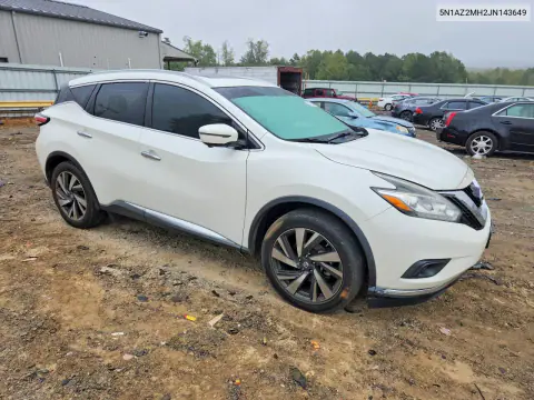 2018 Nissan Murano Platinum VIN 5N1AZ2MH2JN143649 фото 4