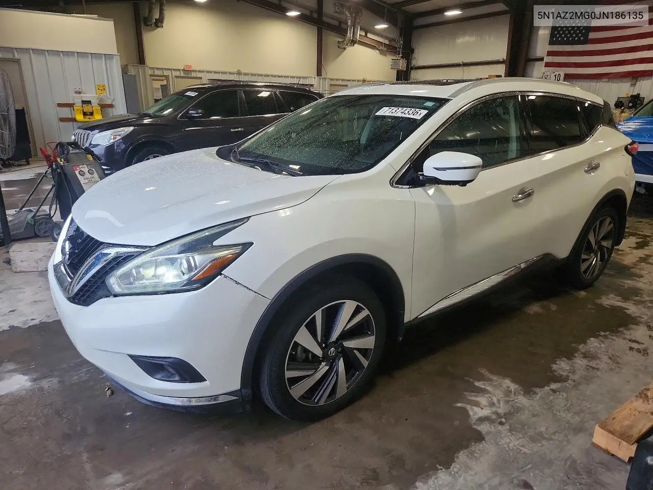 2018 Nissan Murano Platinum VIN 5N1AZ2MG0JN186135 фото 1