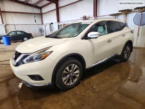 5N1AZ2MH2JN163383 — 2018 Nissan Murano, Подтопление, фото до ремонта