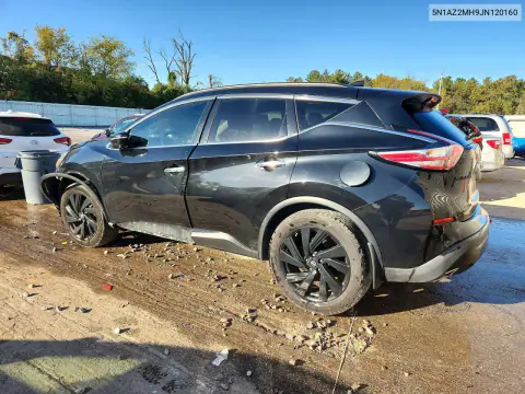 2018 Nissan Murano Sl VIN 5N1AZ2MH9JN120160 фото 2