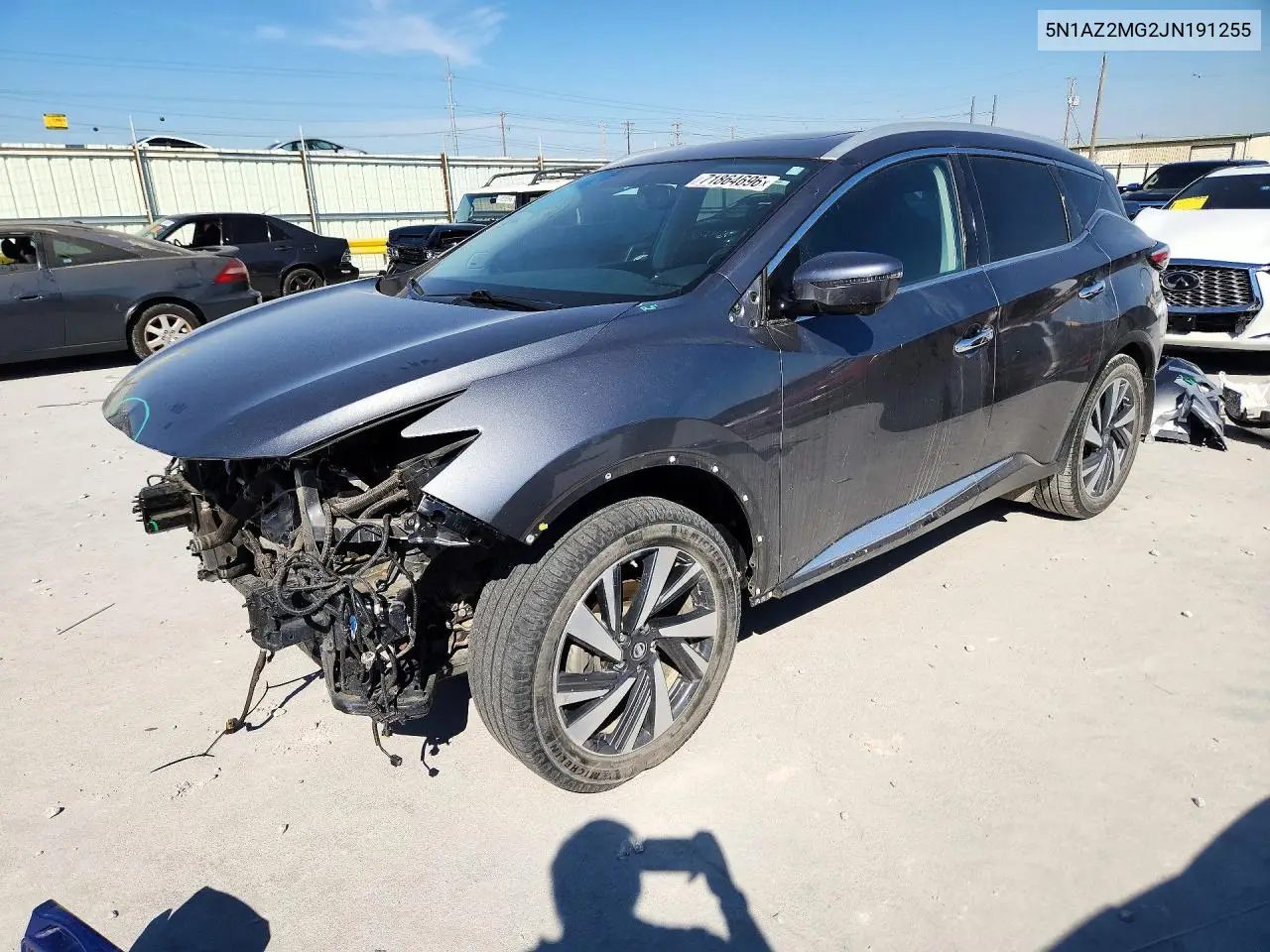 2018 Nissan Murano Platinum VIN 5N1AZ2MG2JN191255 фото 1