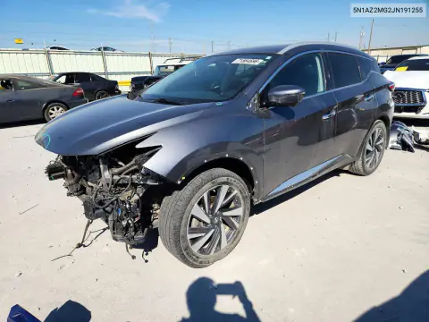 5N1AZ2MG2JN191255 — 2018 Nissan Murano, Передняя часть, фото до ремонта