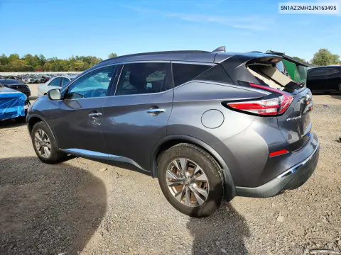 2018 Nissan Murano Sv VIN 5N1AZ2MH2JN163495 фото 2