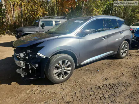 5N1AZ2MGXJN114875 — 2018 Nissan Murano, Передняя часть, фото до ремонта