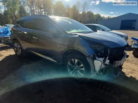 5N1AZ2MGXJN114875 — 2018 Nissan Murano, фото 4 с аукциона Copart, Передняя часть