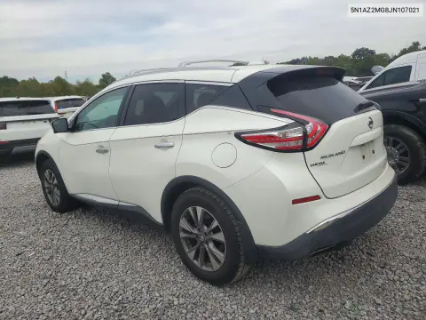 2018 Nissan Murano Sl VIN 5N1AZ2MG8JN107021 фото 2