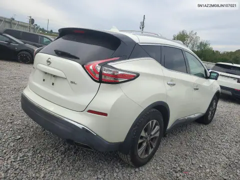 2018 Nissan Murano Sl VIN 5N1AZ2MG8JN107021 фото 3