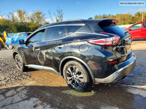 2018 Nissan Murano Sv VIN 5N1AZ2MH9JN135676 фото 2