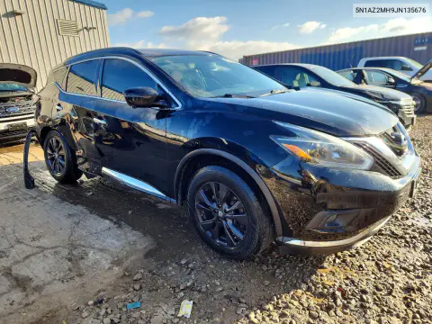 2018 Nissan Murano Sv VIN 5N1AZ2MH9JN135676 фото 4