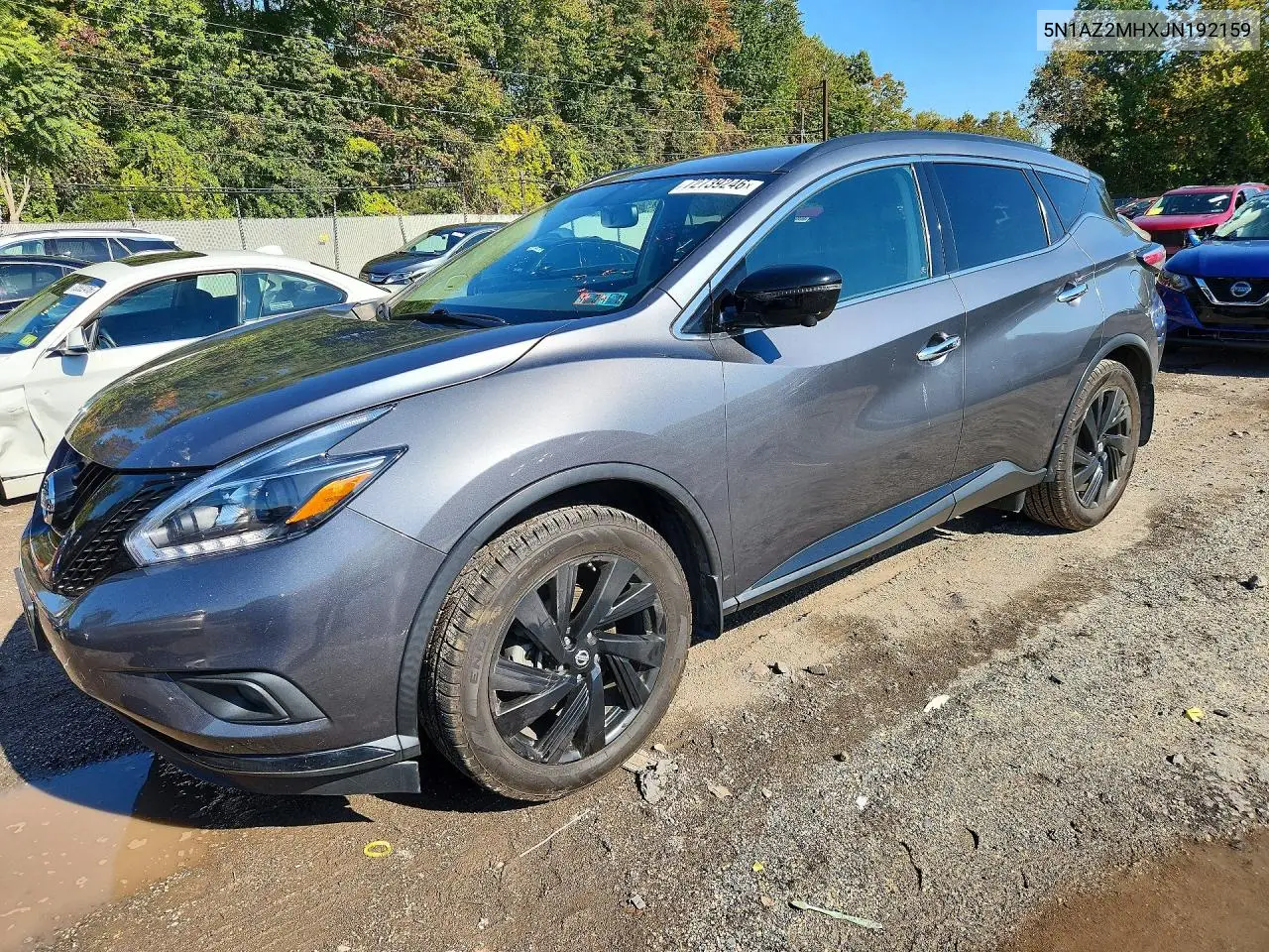 2018 Nissan Murano Sl VIN 5N1AZ2MHXJN192159 фото 1