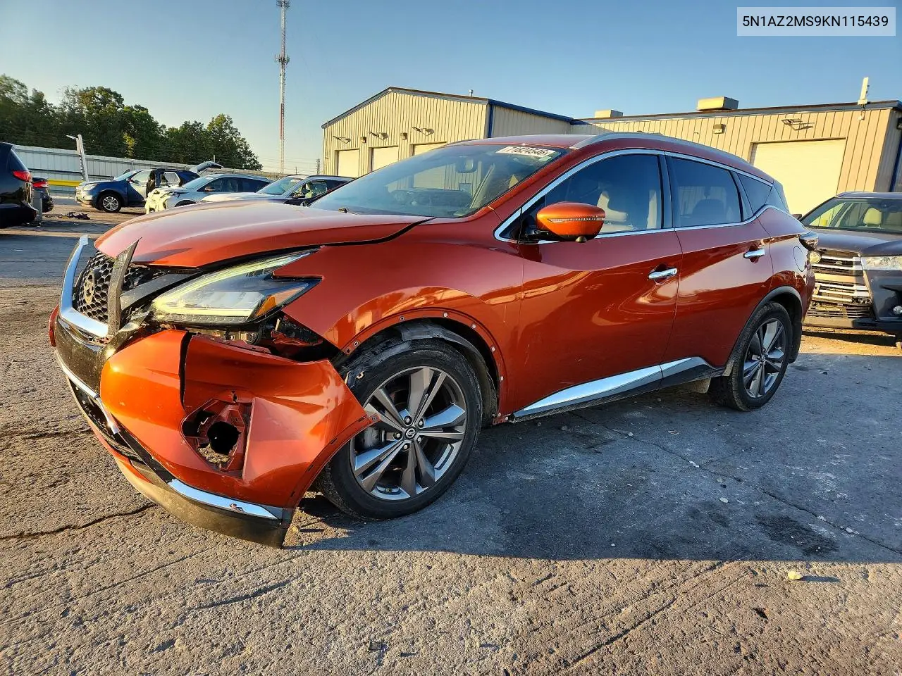 2019 Nissan Murano S VIN 5N1AZ2MS9KN115439 фото 1