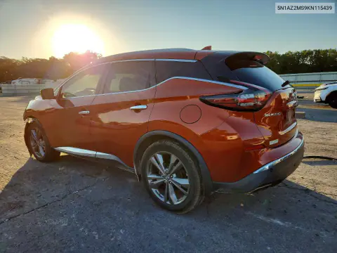 2019 Nissan Murano S VIN 5N1AZ2MS9KN115439 фото 2