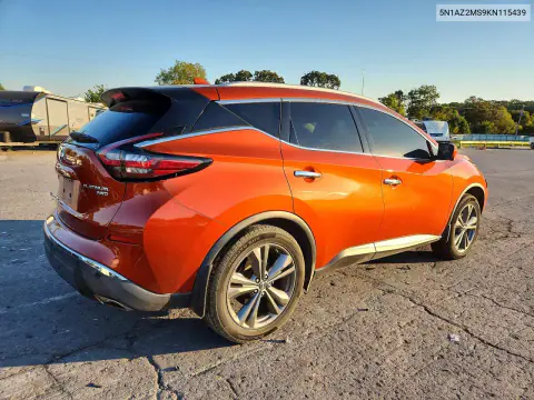 2019 Nissan Murano S VIN 5N1AZ2MS9KN115439 фото 3