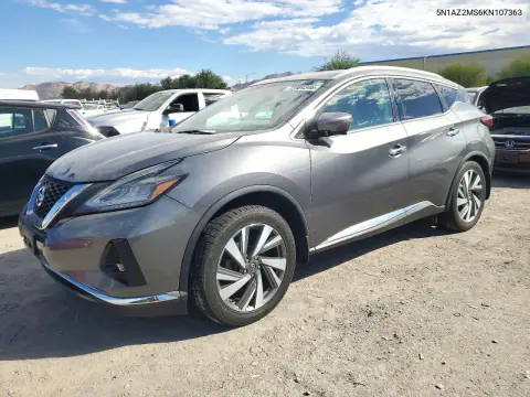 5N1AZ2MS6KN107363 — 2019 Nissan Murano, Задняя часть, фото до ремонта