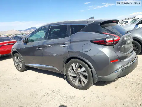 2019 Nissan Murano Sl VIN 5N1AZ2MS6KN107363 фото 2