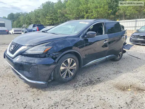 5N1AZ2BS3LN136999 — 2020 Nissan Murano, Задняя часть, фото до ремонта