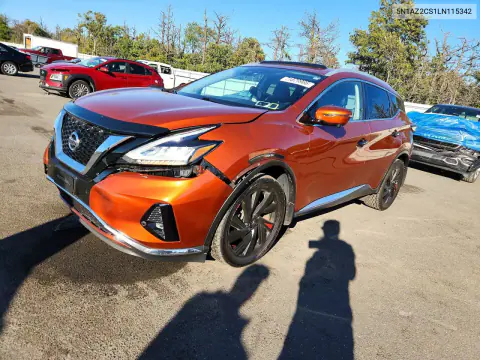 2020 Nissan Murano Sl VIN 5N1AZ2CS1LN115342 фото 1