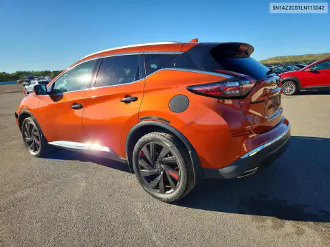 2020 Nissan Murano Sl VIN 5N1AZ2CS1LN115342 фото 2
