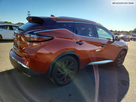 2020 Nissan Murano Sl VIN 5N1AZ2CS1LN115342 фото 3