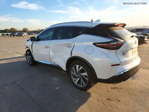 2020 Nissan Murano Sl VIN 5N1AZ2CJ3LN172598 фото 2