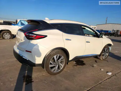 2020 Nissan Murano Sl VIN 5N1AZ2CJ3LN172598 фото 3