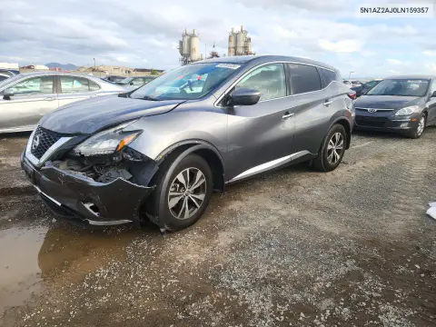 5N1AZ2AJ0LN159357 — 2020 Nissan Murano, Передняя часть, фото до ремонта