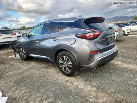 2020 Nissan Murano S VIN 5N1AZ2AJ0LN159357 фото 2