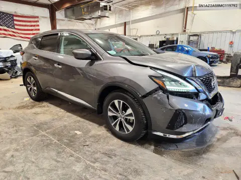 2021 Nissan Murano S VIN 5N1AZ2AS8MC119792 фото 4